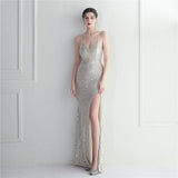 Plataz Dinner Ceremony Performance Evening Dress with Crisscross HZ1007