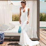 Plataz Backless Lace Sequin Prom HZ1007