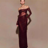 Plataz One-Shoulder Rhinestone Fitted Prom HZ1007