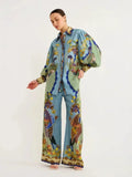 Plataz Button Up Shirt and Pants Set DJPT