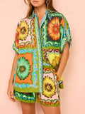 Plataz Button Up Shirt and Shorts Set DJPT