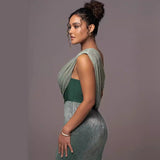 Plataz Color Sleeveless Strapless Slit Prom HZ1007