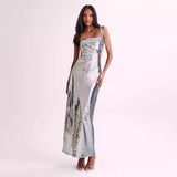 Plataz Backless Slim Fit Slit Prom HZ1007