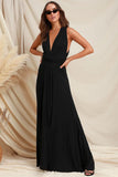 Plataz High Waist A-Line Infinity Maxi Prom Dress - HZ1007