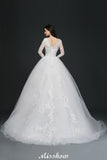 Plataz Tulle Ball Gowns Court Train Wedding HZ1007