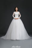 Plataz Tulle Ball Gowns Court Train Wedding HZ1007