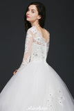 Plataz Tulle Ball Gowns Court Train Wedding HZ1007