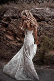 Plataz Lace Beach Wedding Dresses Sweetheart Neck Wedding Dresses HZ1007