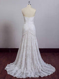 Plataz Lace Beach Wedding Dresses Sweetheart Neck Wedding Dresses HZ1007