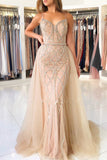 Plataz Sweetheart Beading Long Prom Dress With Tulle HZ1007