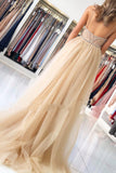 Plataz Sweetheart Beading Long Prom Dress With Tulle HZ1007