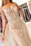 Plataz Sweetheart Beading Long Prom Dress With Tulle HZ1007