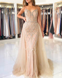 Plataz Sweetheart Beading Long Prom Dress With Tulle HZ1007