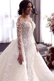 Plataz Deep V-Neck Wedding Dress with HZ1007