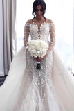 Plataz Deep V-Neck Wedding Dress with HZ1007